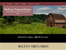 Tablet Screenshot of mcevoyfuneralhome.com